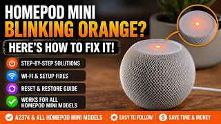 How to Fix ANY Apple HomePod Mini Speaker Blinking ORANGE When Plugged In (A2374 A2531 A2825 A1639)