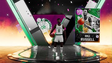 NBA 2K22 MyTEAM Invincible Dark Matter Bill Russell Locker Code