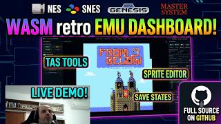 Open Source Tool-Assisted Speedrun (TAS) Web Emulator in WebAssembly (NES, SNES, Genesis)