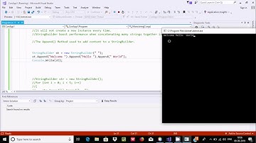C# StringBuilder Append Method