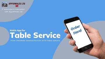 Mobile App Demonstration for Table Service Ordering for a Pub or Restaurant