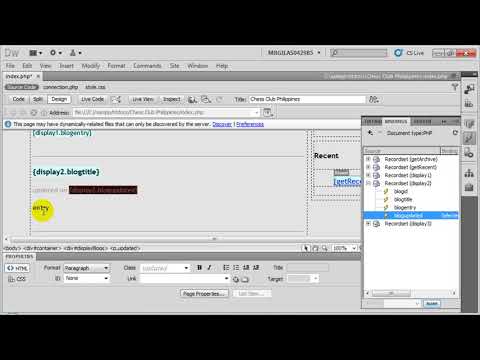 Adobe Dreamweaver CS5: CMS Part 9