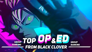Top Black Clover OPENINGS & ENDINGS | Group Ranking