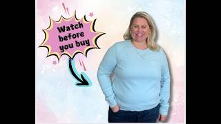 XL Review! This sweatshirt is so cozy & comfy you will never take it off!