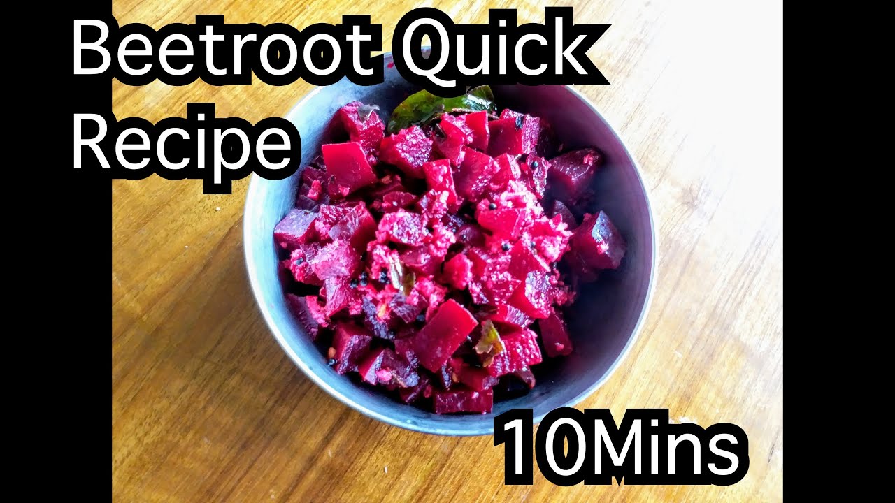 Beetroot upkari Beetroot sabji 10 mins easy lock down recipe