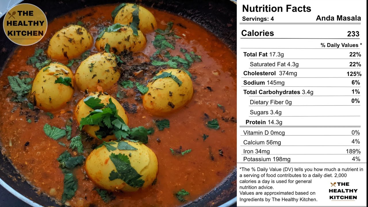 ANDA MASALA | EGG CURRY | SEHRI RECIPE | LOW FAT RECIPE | THK