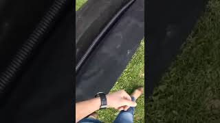 WHAT A FRENCH DRAIN LOOKS LIKE BEFORE ADDING ROCK #frenchdrain #diy #drainagesystem #drain