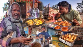 India’s 78 years Old Man Selling Food | Highway Food | Plate Only Rs.30/- | Street Food India