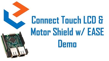 Connecting a Touch LCD Shield & a Motor Shield with EtherCAT Arduino Shield by Esmacat (EASE) Demo