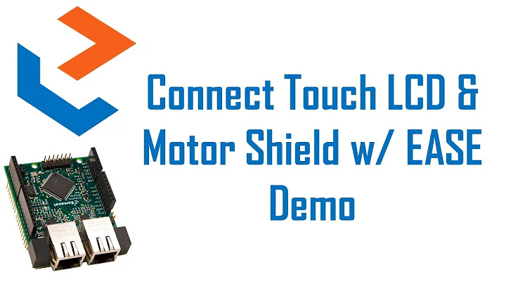 Connecting a Touch LCD Shield & a Motor Shield with EtherCAT Arduino Shield by Esmacat (EASE) Demo