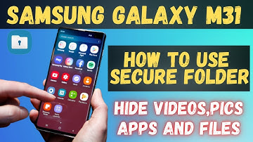 How to Use secure folder in samsung Galaxy M31| Hide Files in secure folder in Galaxy m31