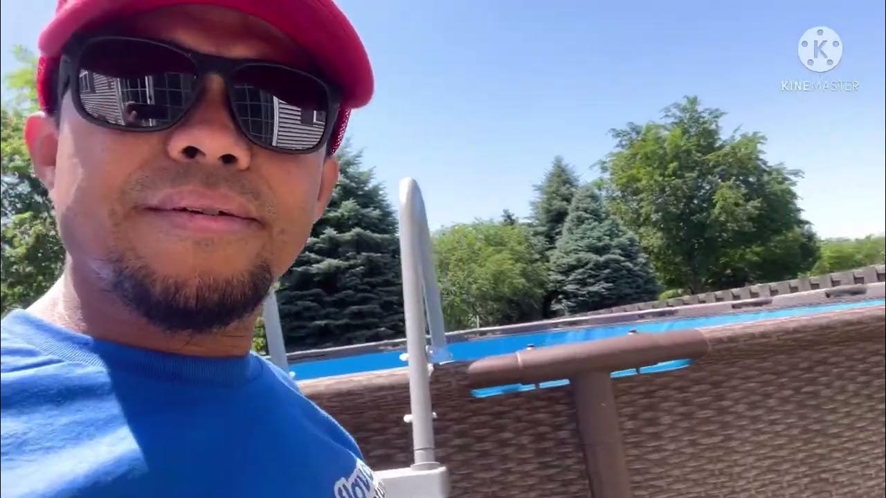 Setting up our BESTWAY above ground pool 20x48 YouTube