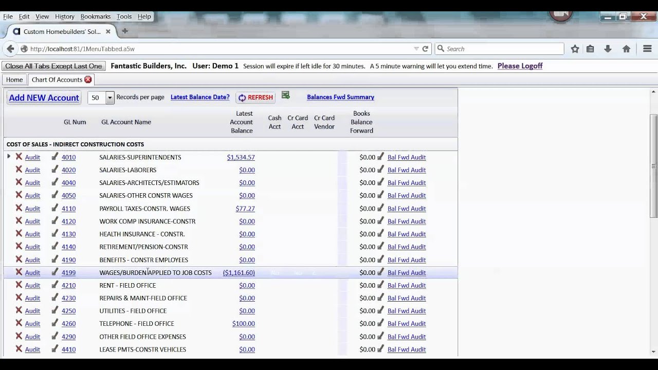 7000 12 STEP 1 - Setup Chart Of Accounts For Payroll Job Costing - YouTube