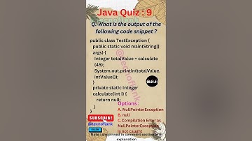 Java Quiz 9 #java #coding #python #javascript #code #developer #dsa #springboot #quiz #ai