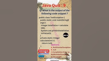 Java Quiz 9 #java #coding #python #javascript #code #developer #dsa #springboot #quiz #ai