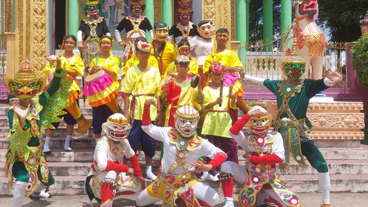 Màng biểu diễn chằng và khỉ /Yak rom khmet krom/đội chằng khỉ krum xâm rinh/Sơn Tinh tv