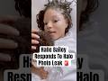 Halle Bailey Responds To Halo Photo Leak #shorts #hallebailey #hallebaileynews