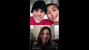 Justin Bieber instagram live today with kendall jenner.| live stream on 5april-2020