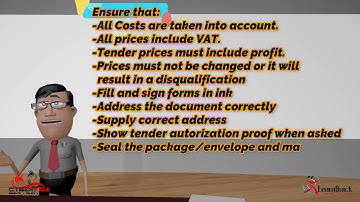 Calculate costs, revenue and profits of a specific tender