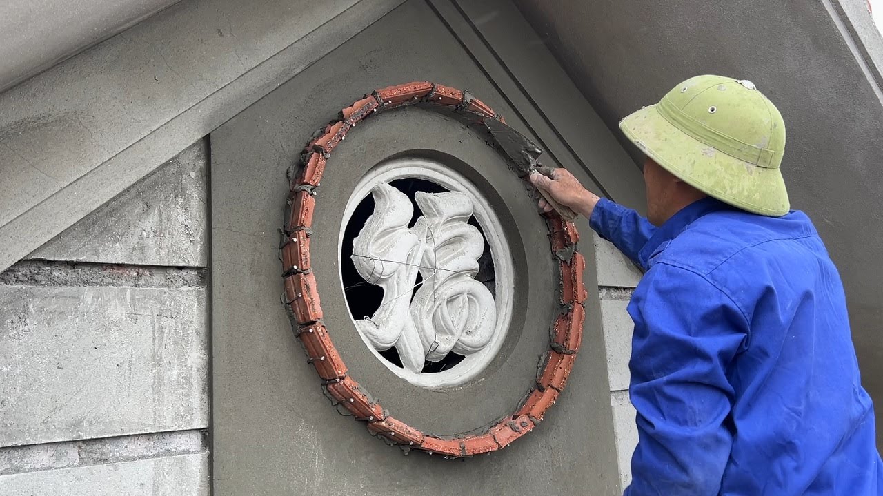 Techniques Construction Beautiful Rendering Sand & Cement On The ...