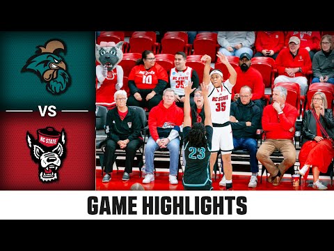 Coastal Carolina vs NC State Game Highlights | 2025-26 ACC Women's Basketball
