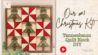 #1 Christmas Barn Quilt | DIY Wood Kit Replay