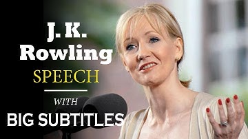 J.K. Rowling Harvard Commencement Speech 2008 | ENGLISH SPEECH with BIG Subtitles