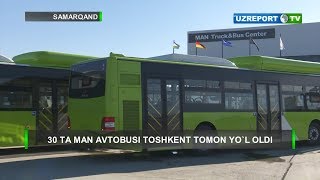 30 ta MAN avtobuslari «Toshshaxartransxizmat»ga toshirildi