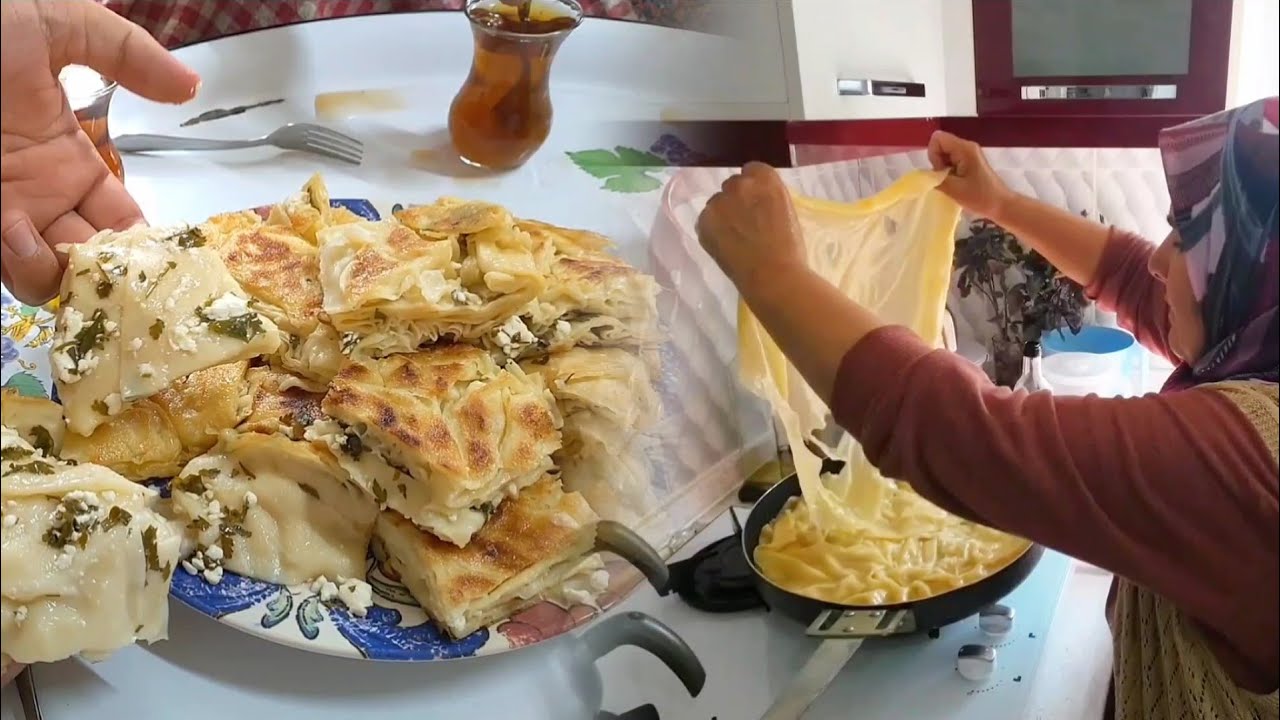 Tavada Su Böreği yaptık. #köyhayatı #köydeyaşam