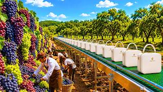 How Millions of Grapes Become Luxury Leather Bags | Full Factory Process