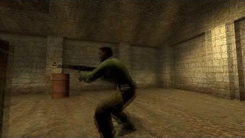 long range ak jumping headshot in esea