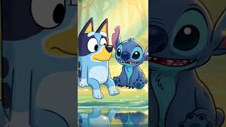 Bluey & Stitch Floating Through a Peaceful Lily Pond 🌿☀️ Cozy Lofi for Relaxation 🎧 #stitch #bluey