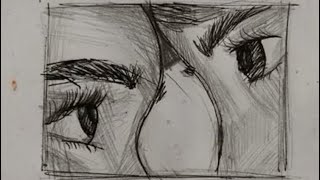 Love in the Eyes | Couple's Eyes Sketch'