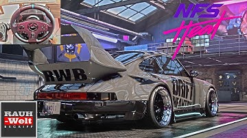 Porsche 911 Carrera RSR Customization and Gameplay - Need For Speed Heat - Steering Wheel Gameplay