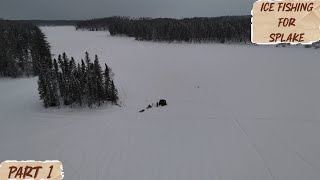 First Time Ice Fishing for Splake Ontario part 1 #icefishing