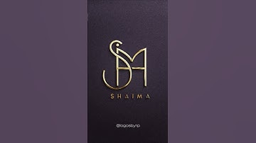 Name logo SHAIMA/SHAMIAA💖Next name?#logo #namelogo #logodesign #logosbyrp #graphicdesign