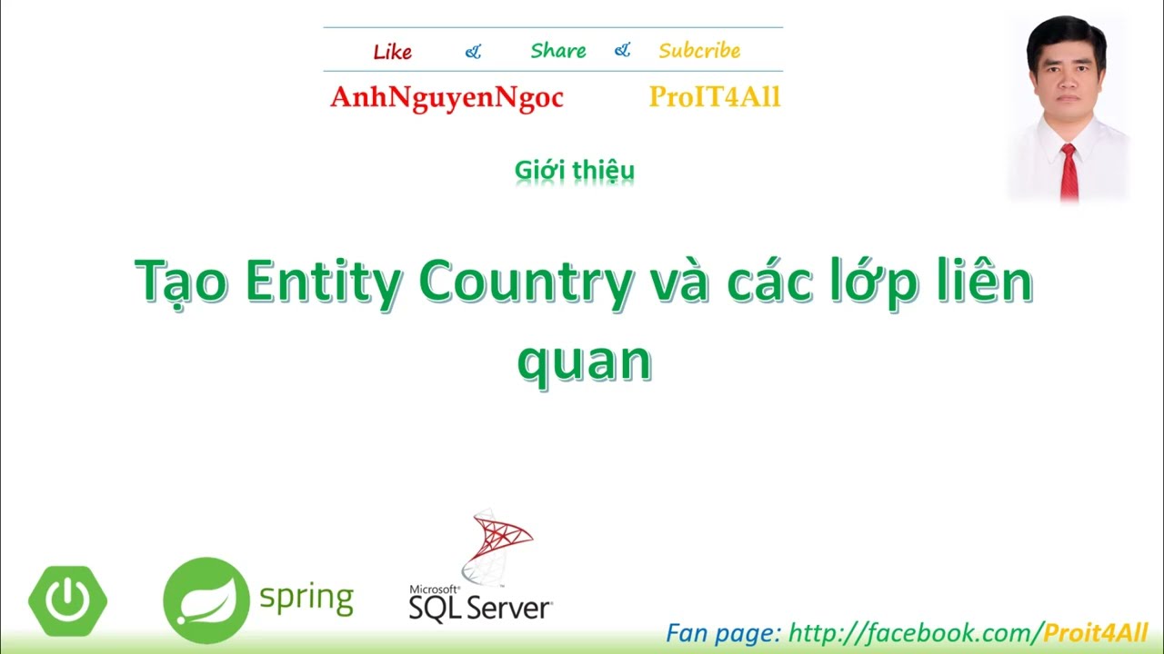 🎬1.2. Tạo Entity Country và các lớp liên quan, Spring Data JPA