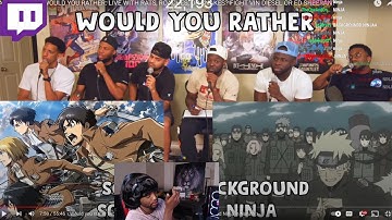 YOUR RAGE REACT TO RDC WOULD YOU RATHER! TALKS ANIME