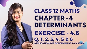 Class 12 Maths Chapter 4, Exercise - 4.6 (Q. 1, 2, 3, 4, 5 & 6) | Determinants