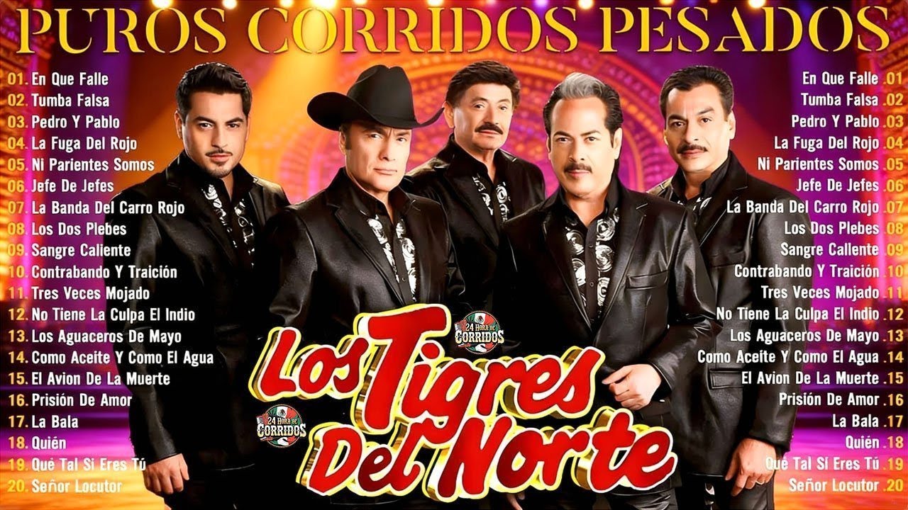 1 HORA DE LOS TIGRES DEL NORTE MIX ÉXITOS CANCIONES 2026 🎸 LOS TIGRES DEL NORTE MIX PUROS CORRIDOS.