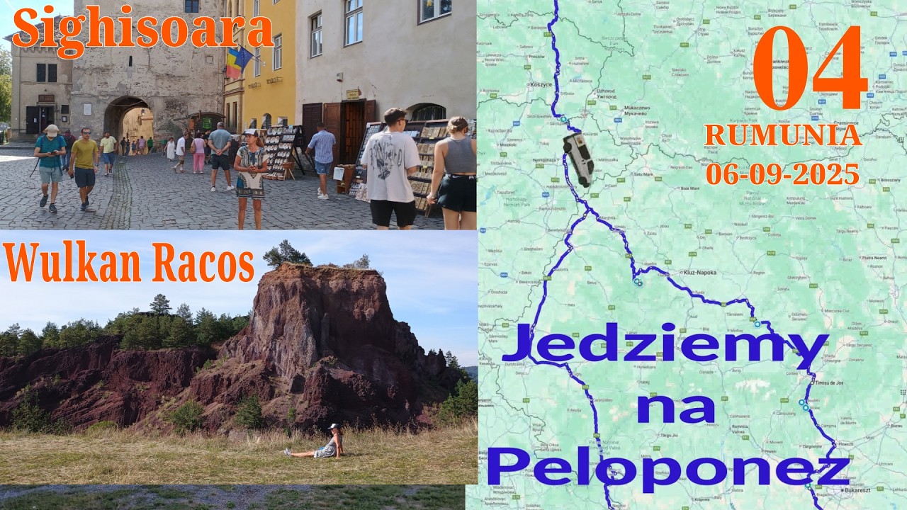 04🛑Jedziemy na Peloponez 34 dni, 6000 kilometrów. Sighisoara. Wulkan Racos.🇵🇱 🇸🇰🇭🇺🇷🇴🇧🇬🇬🇷