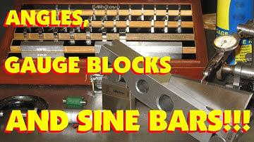 GAUGE BLOCKS & SINE BARS, HOW TO CALCULATE & ASSEMBLE JOE BLOCKS FOR ACCURATE ANGLES, MARC LECUYER