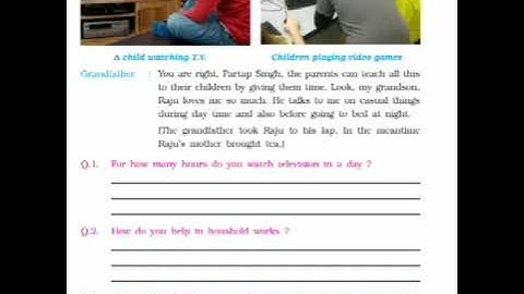 CLASS V, E.V.S. Chapter - 1  (Changing Family Trends)