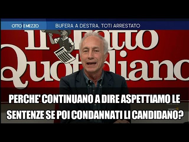 Arresto Toti, Confronto tra Marco Travaglio e Italo Bocchino demolito da  Bruti liberati. class=