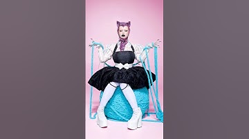 I made a GIANT YARN BALL 🧶 #pidgindoll #cats #cosplay #cats #catcollection