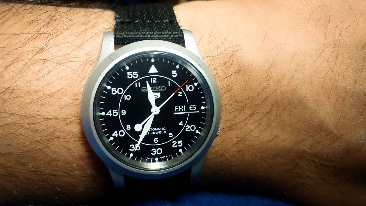 How To Set The Date And Time On A Seiko 5 Automatic Watch.