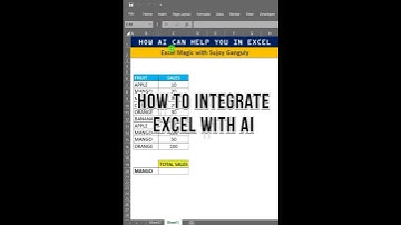HOW TO INTEGRATE AI IN EXCEL!! EXCEL MAGIC!!