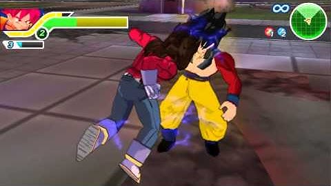 Dragon ball z Tag Team mods- Goku SSJ4 vs Vegeta SSJ4.!