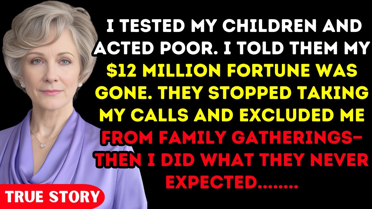 HER TRUE STORY FROM TEXAS - I Tested My Children & I Told Them My $12Million Fortune Was Gone...