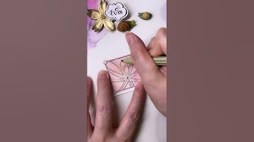 Zentangle Pattern Tangle #DRUPE 禪繞畫入門 禪繞圖樣 (N.2258) how to draw by Eva Wu #bijou #shorts